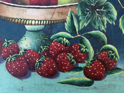 Oil painting Still life with sweets Unknown artist