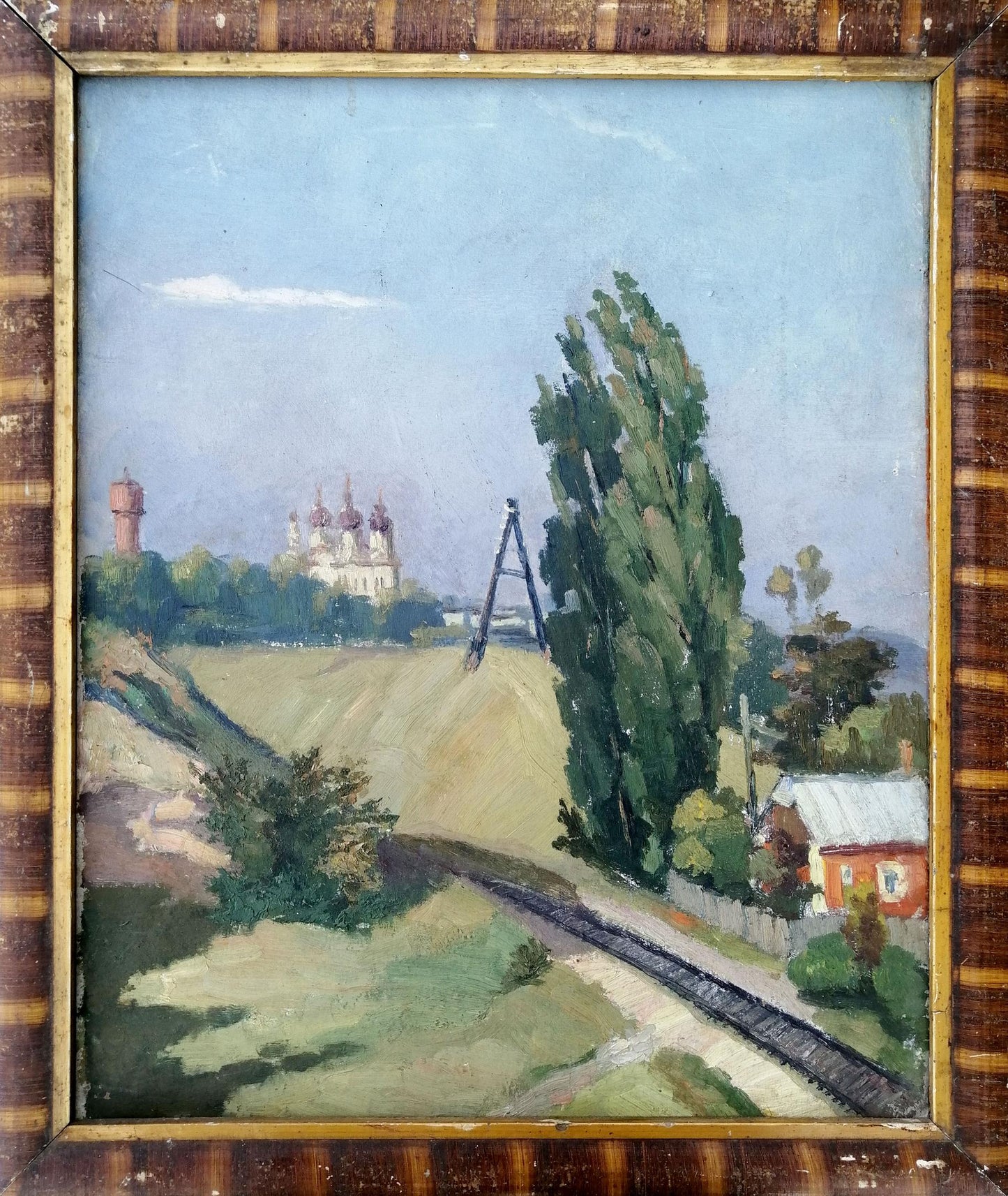 Oil painting Way home Unknown artist