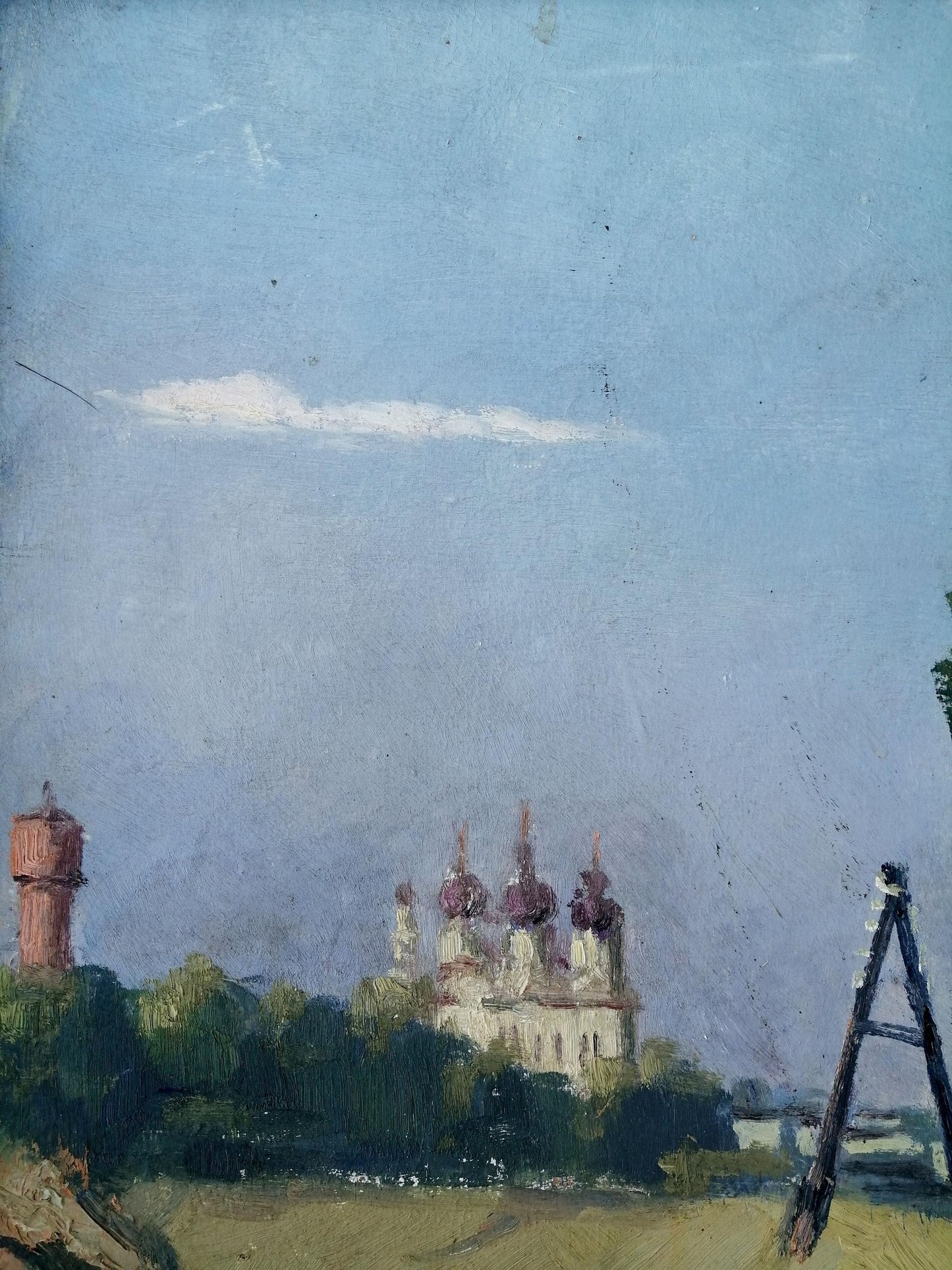 Oil painting Way home Unknown artist