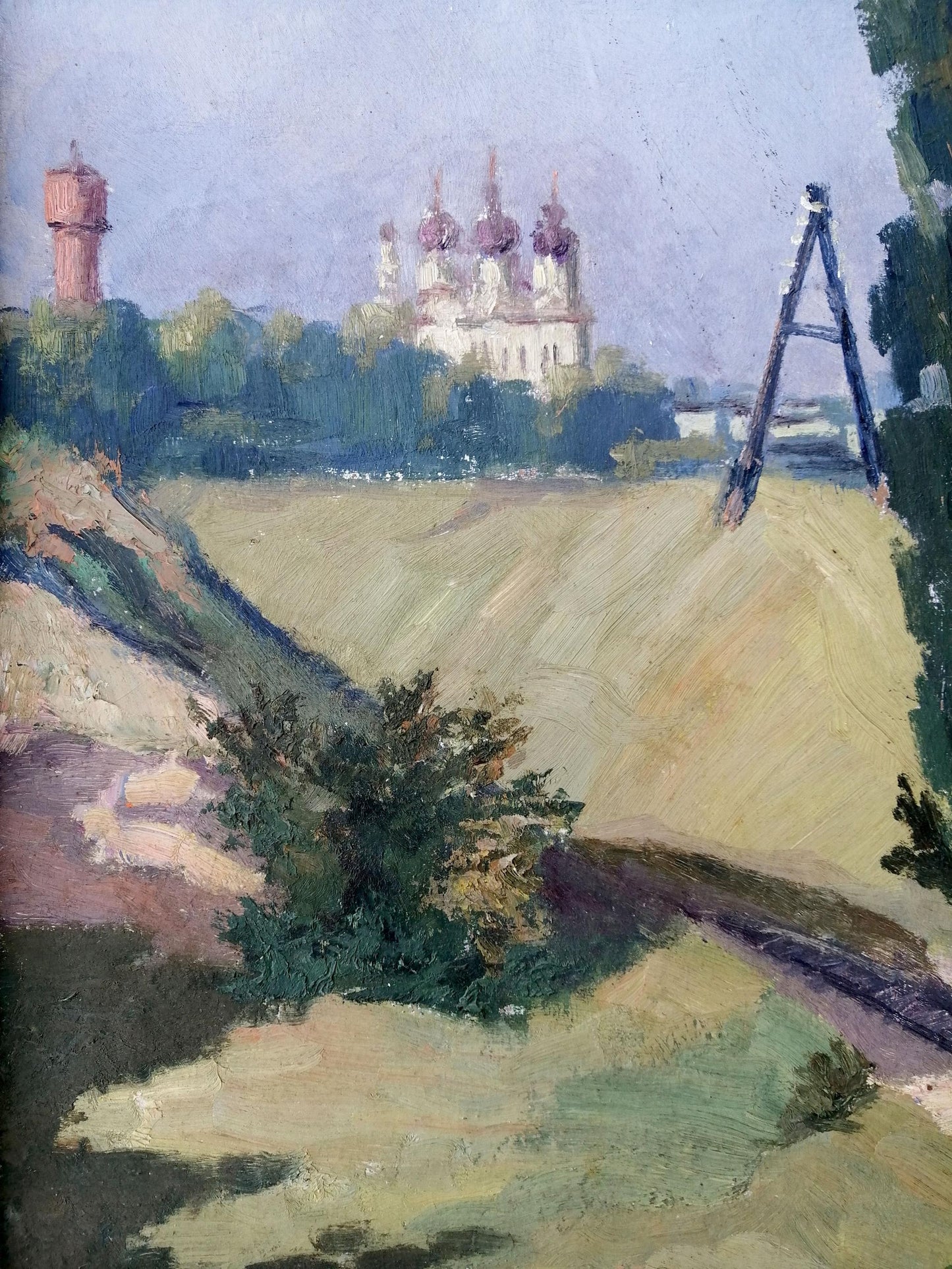 Oil painting Way home Unknown artist