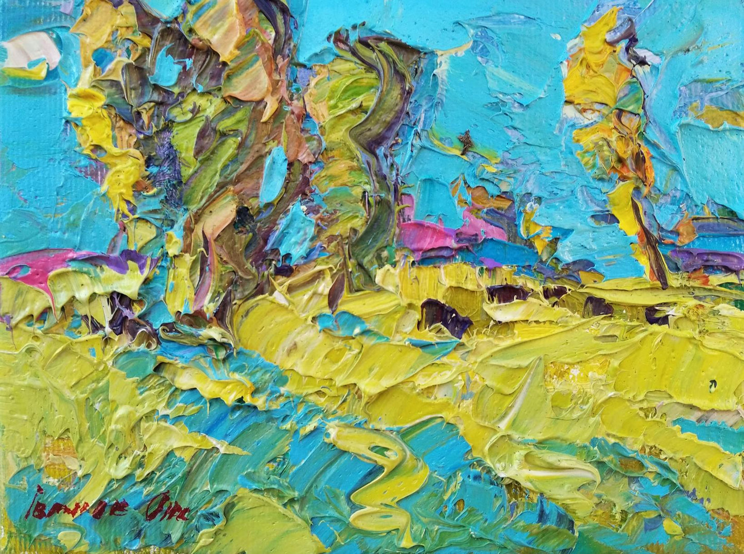 Oil painting Sunny warm day Ivanyuk Alex