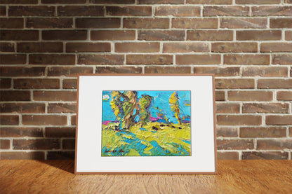 Oil painting Sunny day 