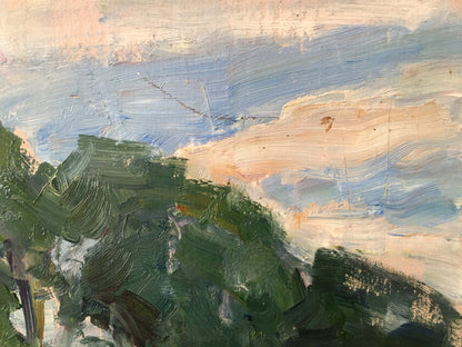 Oil painting Garden landscape Gantman Moisey Faibovich