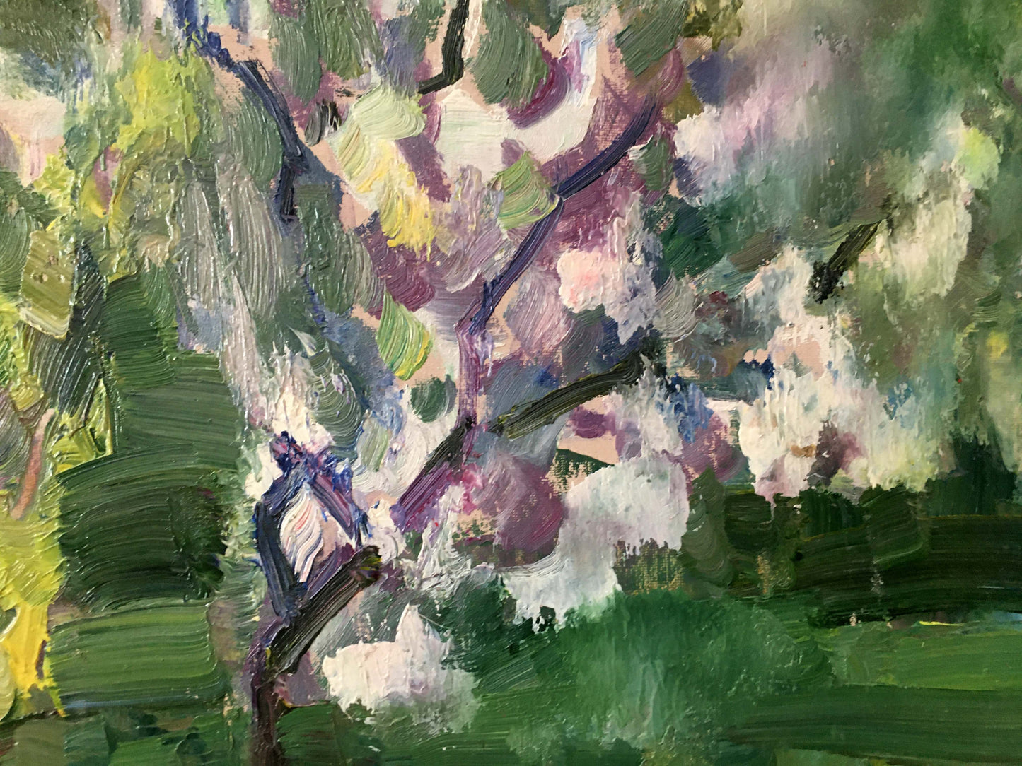 Oil painting Garden landscape Gantman Moisey Faibovich