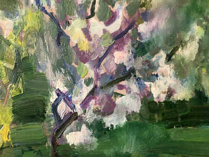 Oil painting Garden landscape Gantman Moisey Faibovich