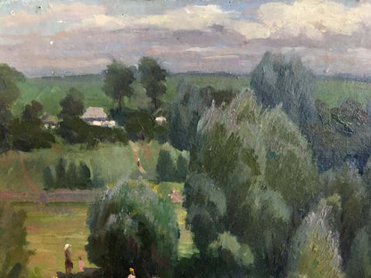 Oil painting Forest landscape Sheludko Leonid Nikolaevich