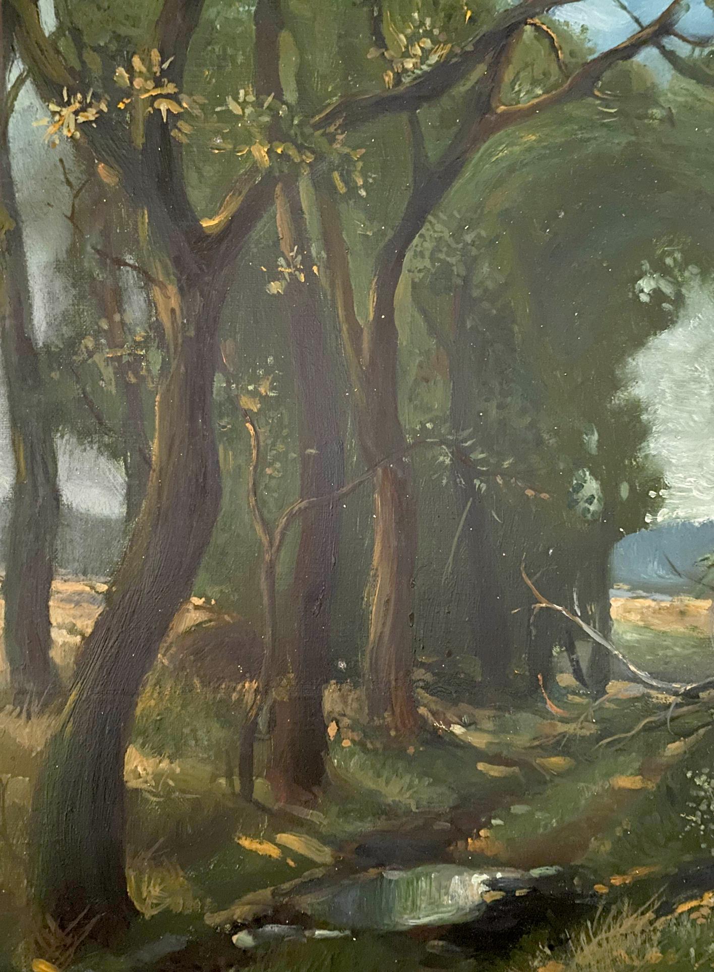 oil forest painting