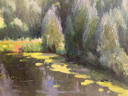 Oil painting Forest landscape Sheludko Leonid Nikolaevich