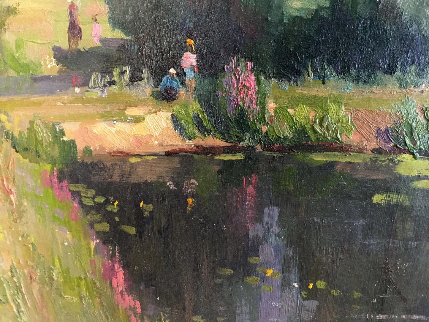 Oil painting Forest landscape Sheludko Leonid Nikolaevich