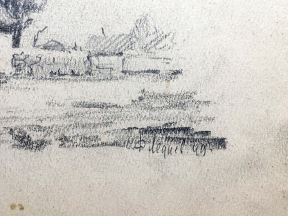 Pencil painting To Bogdanovka Dmitry Lednev