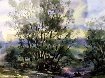 After the rain watecolor painting Viktor Mikhailichenko