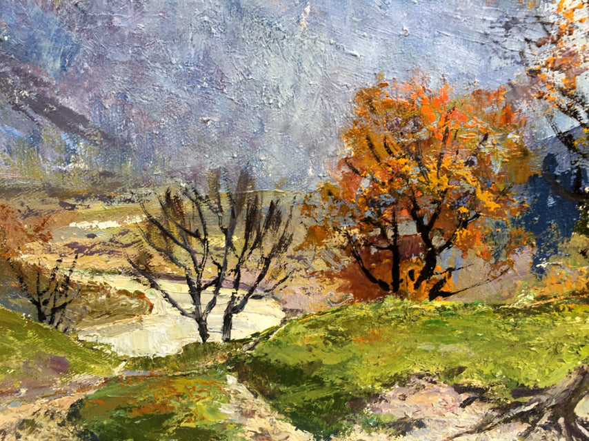 Oil painting Autumn in the Carpathians Rudenko Vladimir Mikhailovich