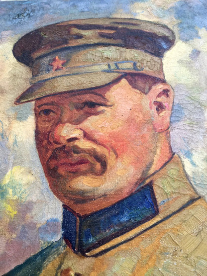 Oil painting Red commander Vinokurova Maria Yakovlevna
