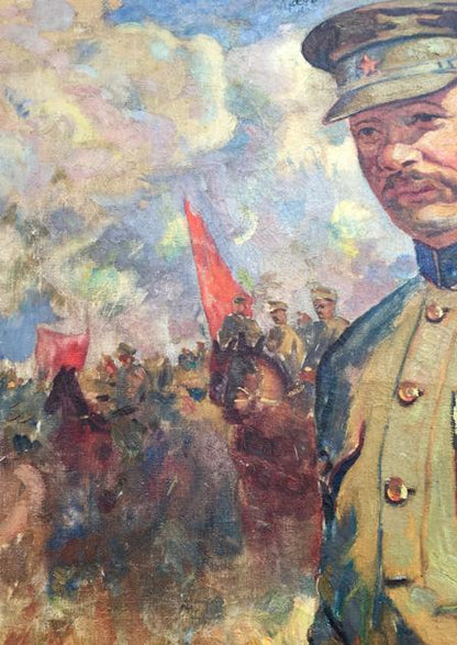Oil painting Red commander Vinokurova Maria Yakovlevna