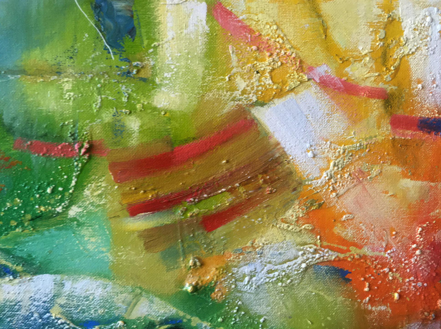 Abstract oil painting Fishes Anatoly Tarabanov