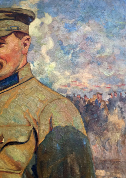 Oil painting Red commander Vinokurova Maria Yakovlevna