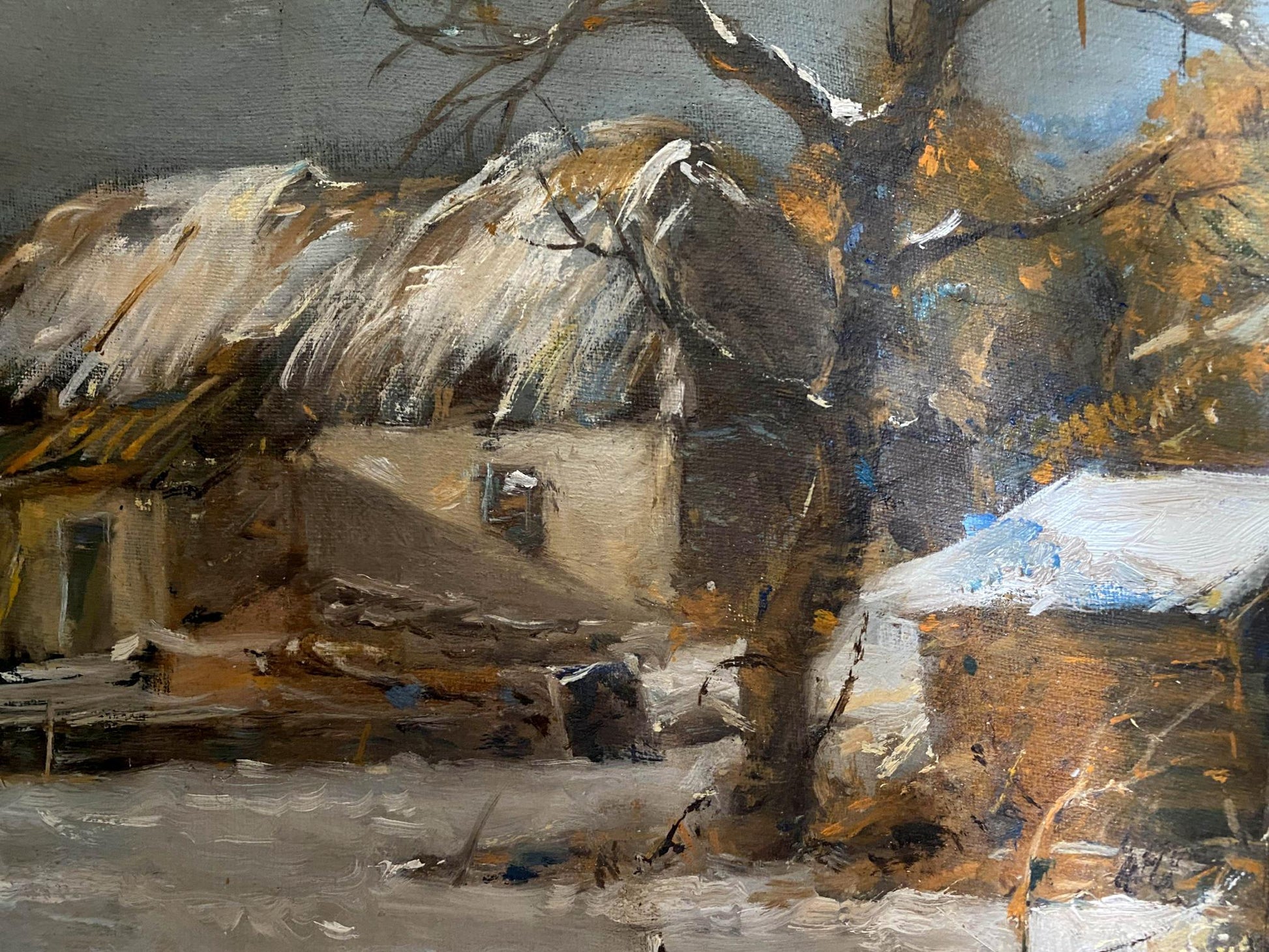 winter painting art