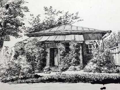 Ink painting Native home Dmitry Lednev