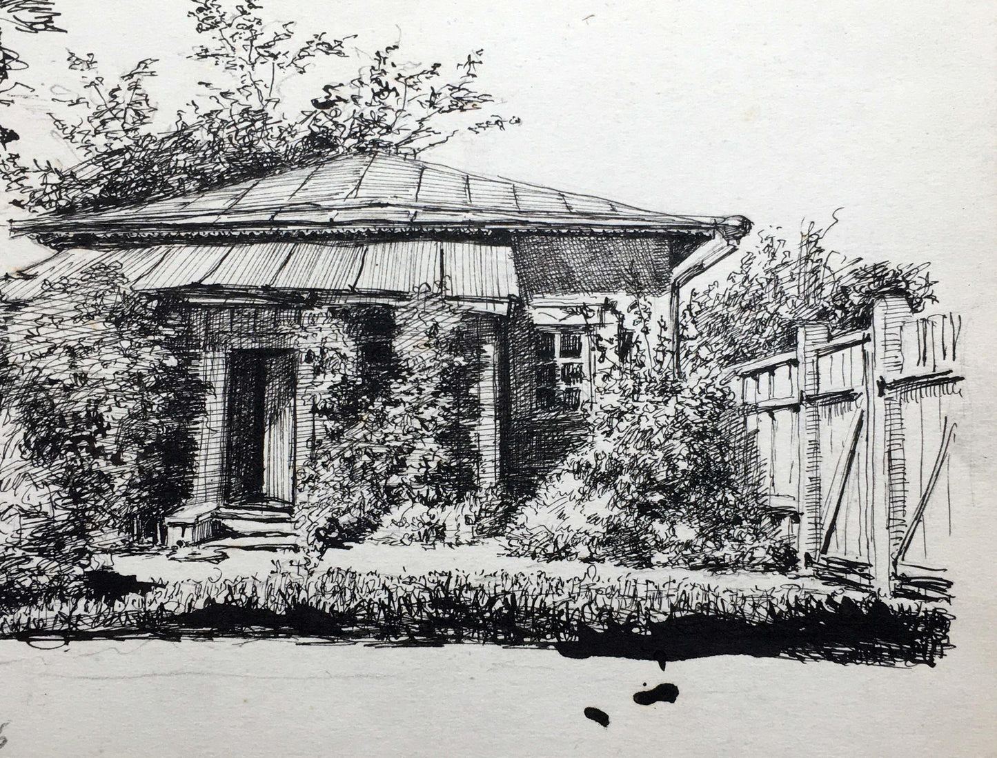 Ink painting Native home Dmitry Lednev