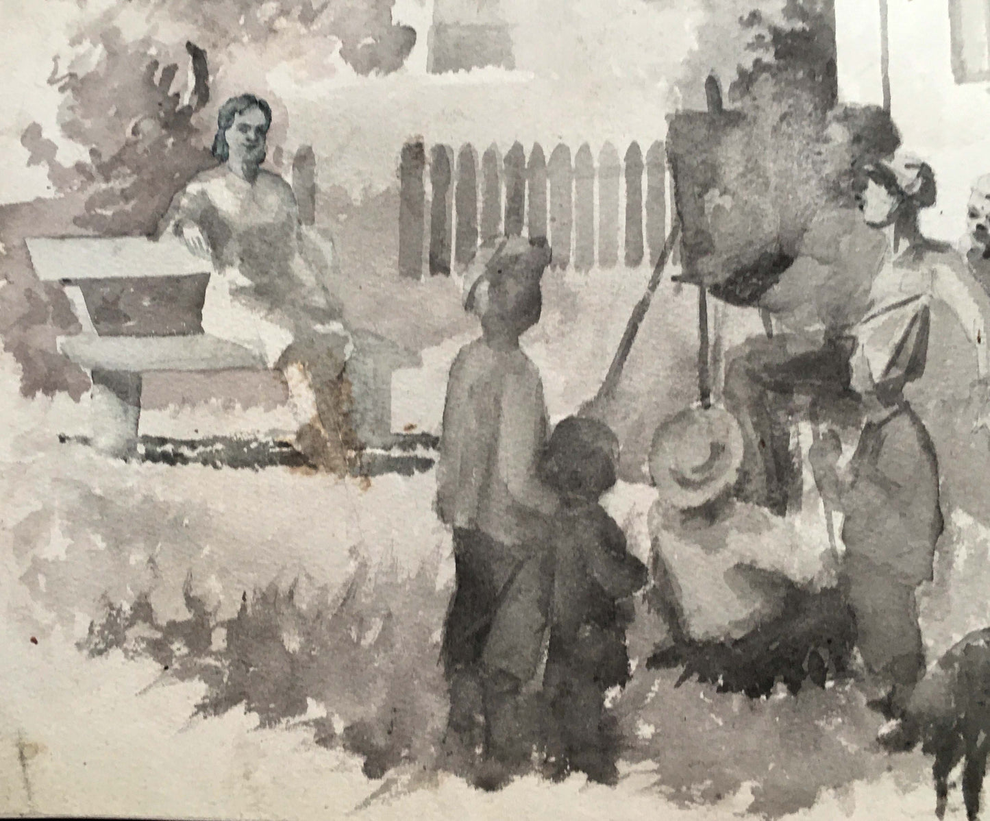 Watercolor painting Art school Dmitry Lednev