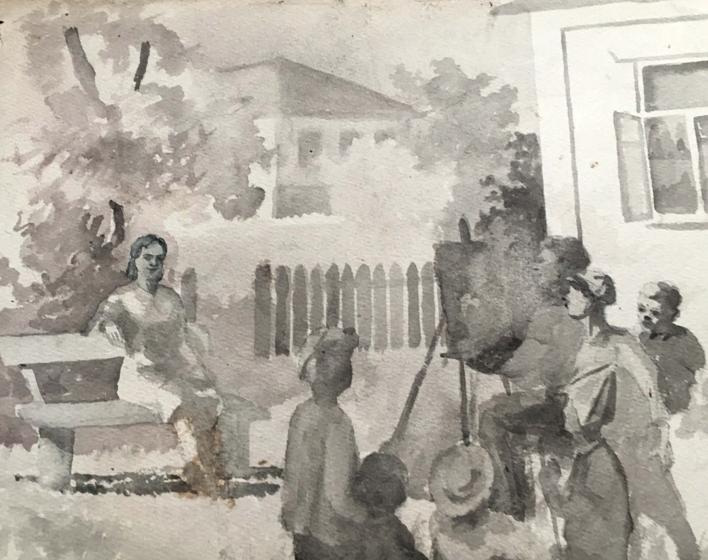 Watercolor painting Art school Dmitry Lednev