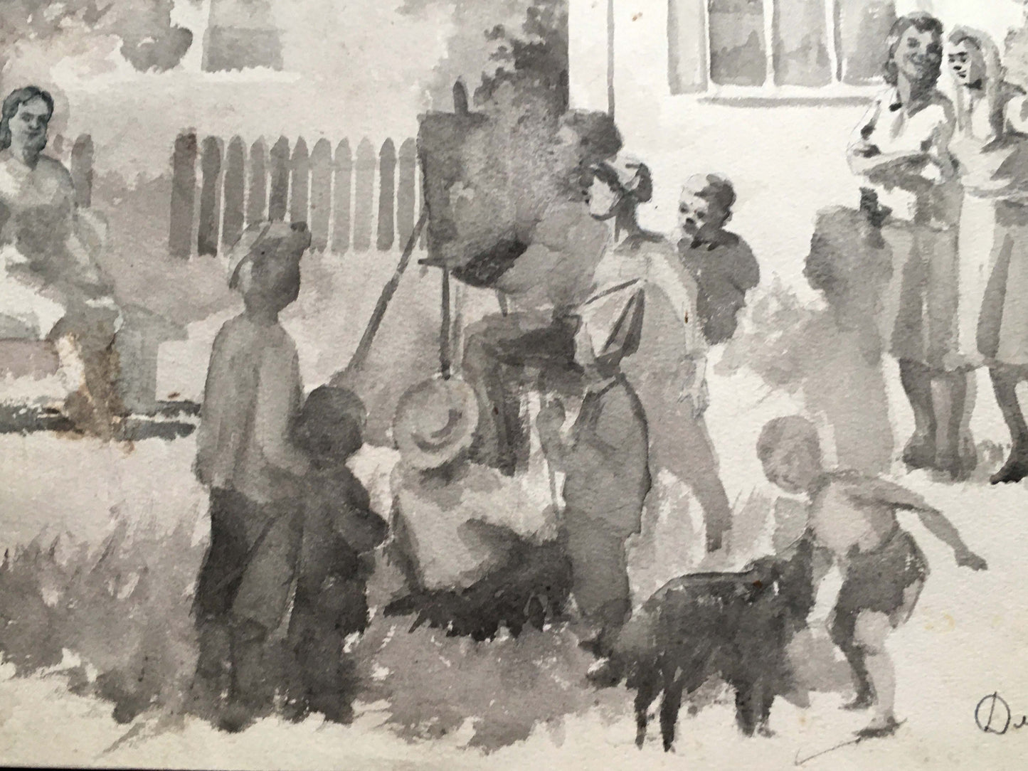 Watercolor painting Art school Dmitry Lednev