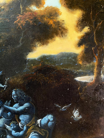 oil forest painting