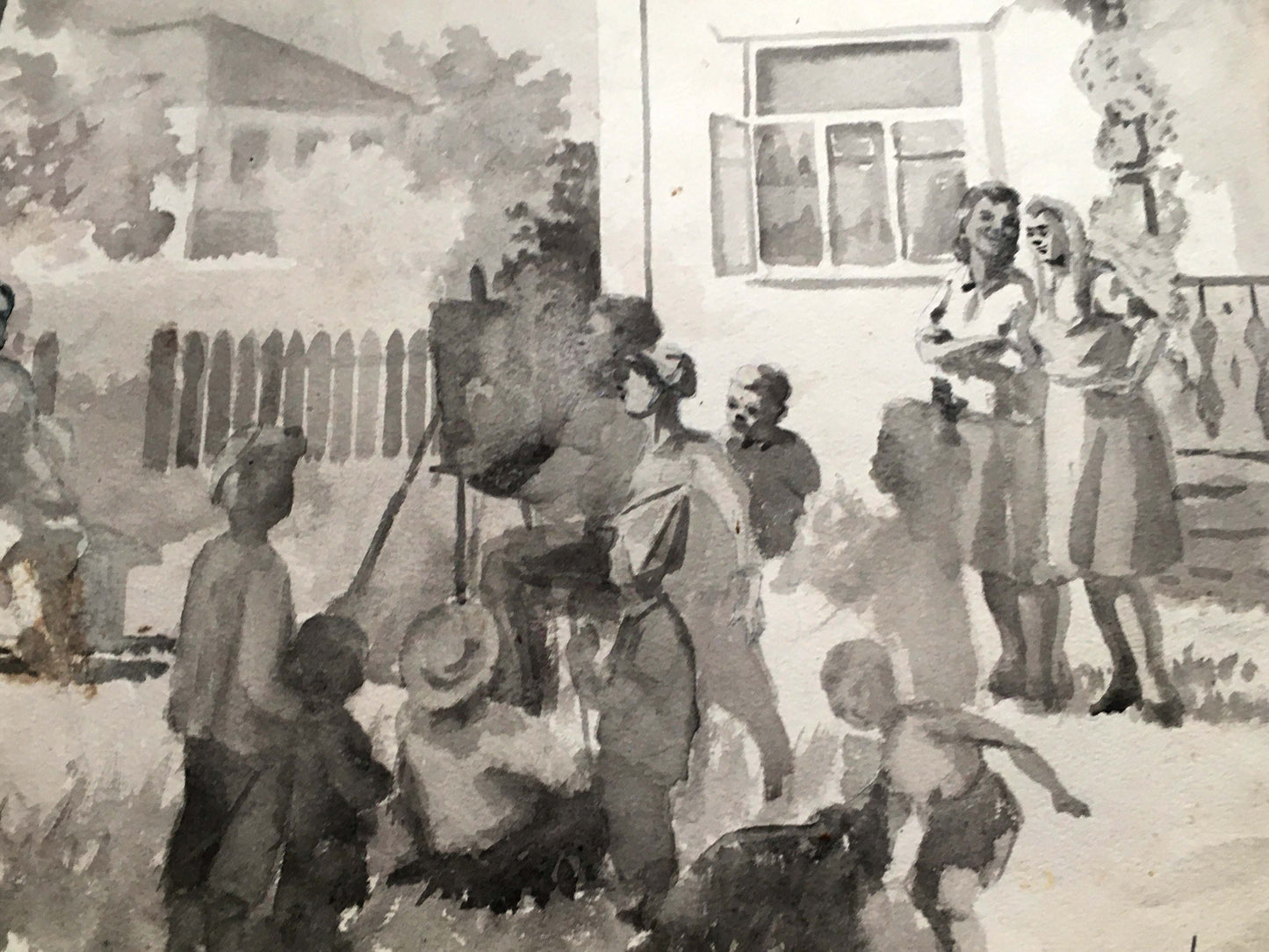 Watercolor painting Art school Dmitry Lednev