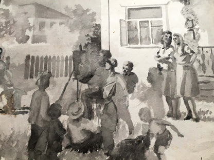 Watercolor painting Art school Dmitry Lednev