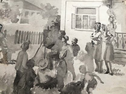 Watercolor painting Art school Dmitry Lednev