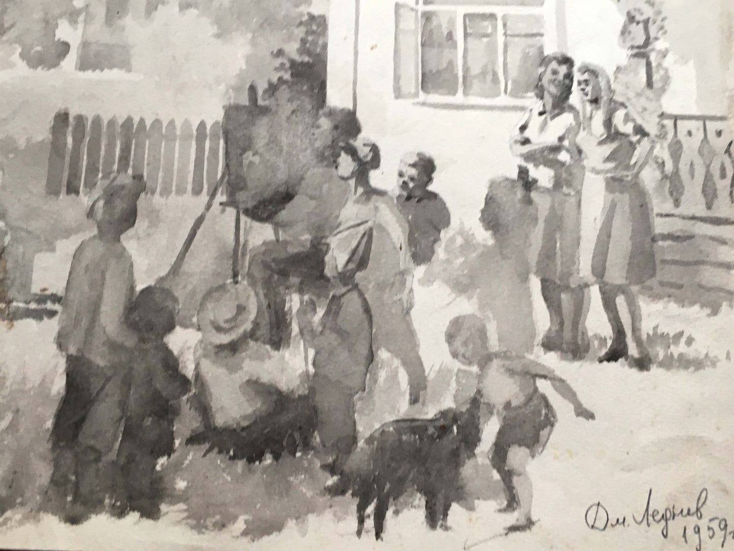 Watercolor painting Art school Dmitry Lednev