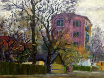 Konotop street oil painting Ivanenko Mikhail Aleksandrovich