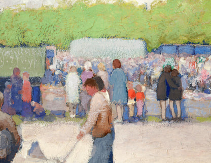 Oil Painting at the Old Fair by Sovit Artist Ivan Tsyupka