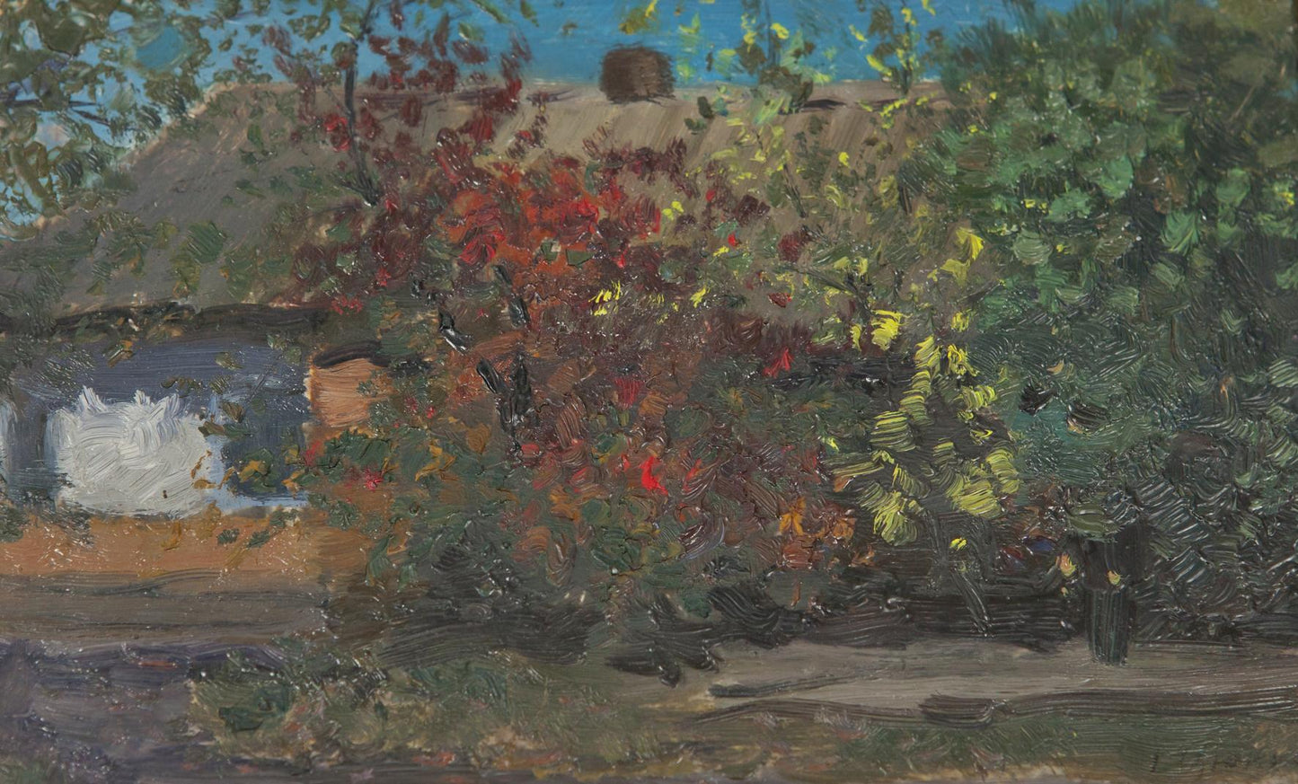 Oil painting Old house Ivan Kirillovich Tsyupka