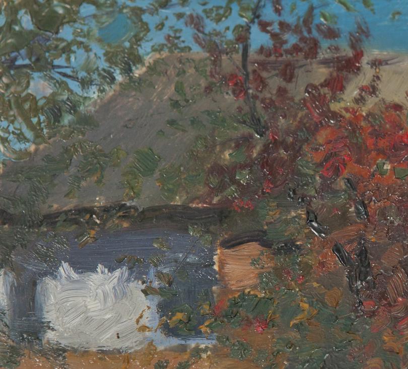 Oil painting Old house Ivan Kirillovich Tsyupka