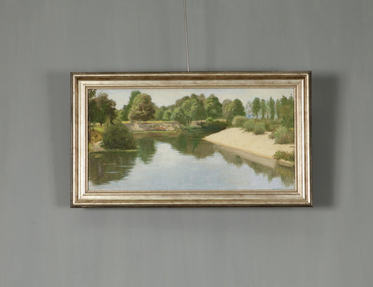Summer. River Oil Painting