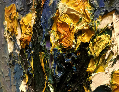 Oil painting Yellow flowers Sergey Dupliy