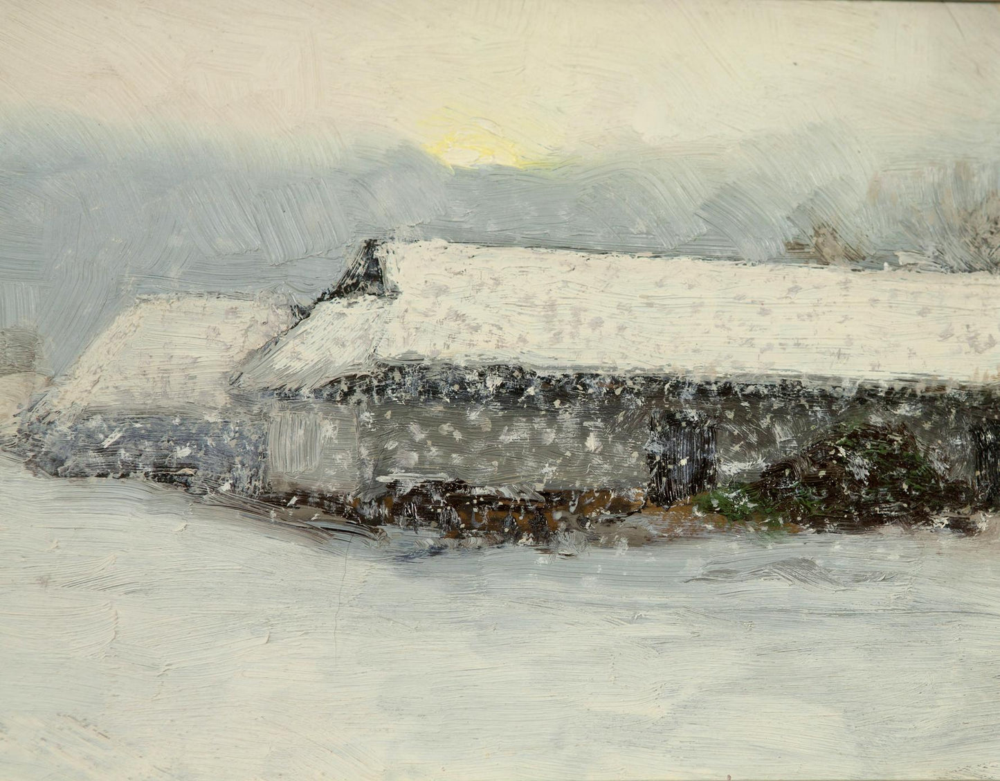 Winter Morning on Sunday Oil Painting