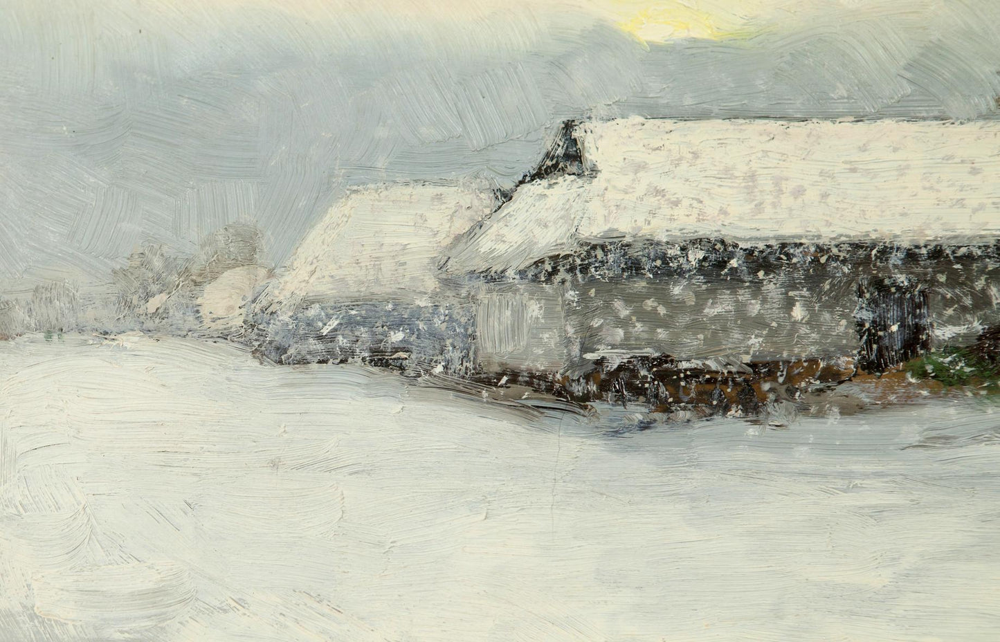 Winter Morning on Sunday Oil Painting