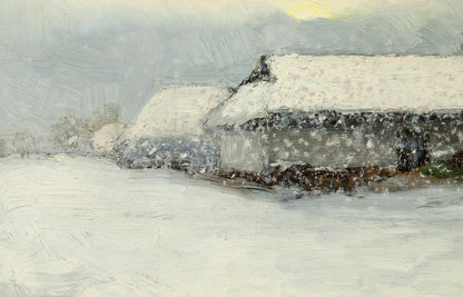 Winter Morning on Sunday Oil Painting
