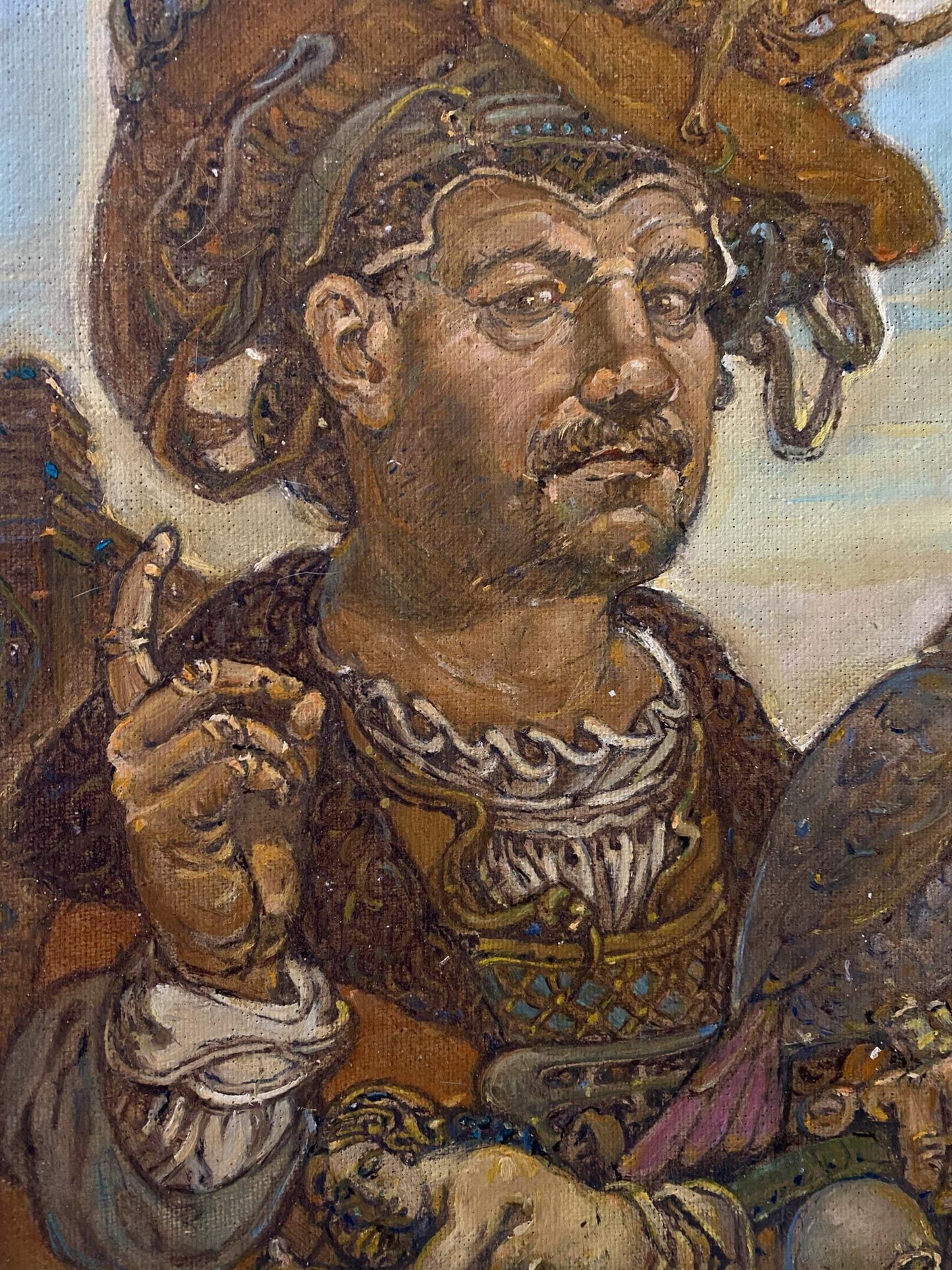 oil portrait painting