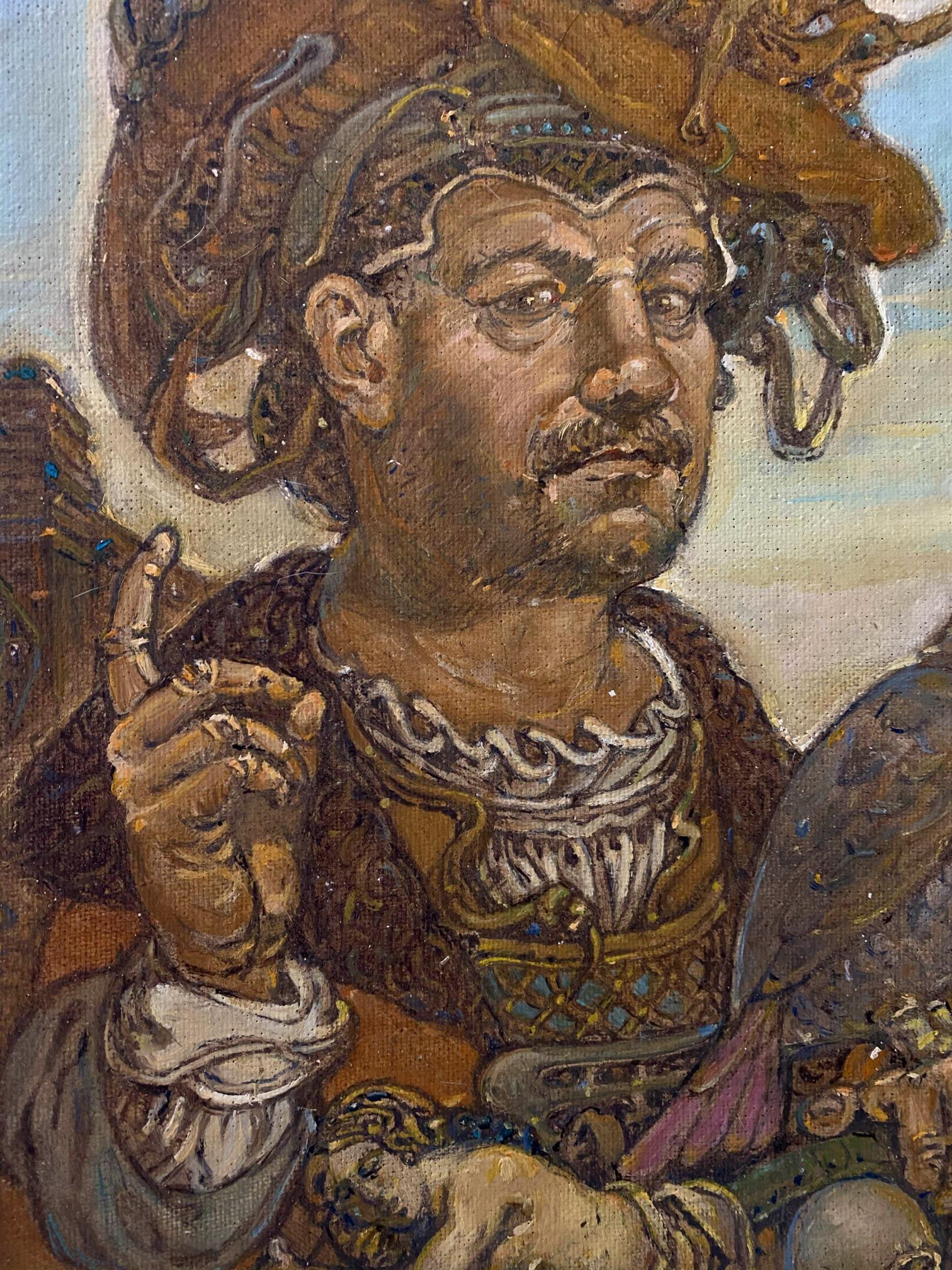 oil portrait painting