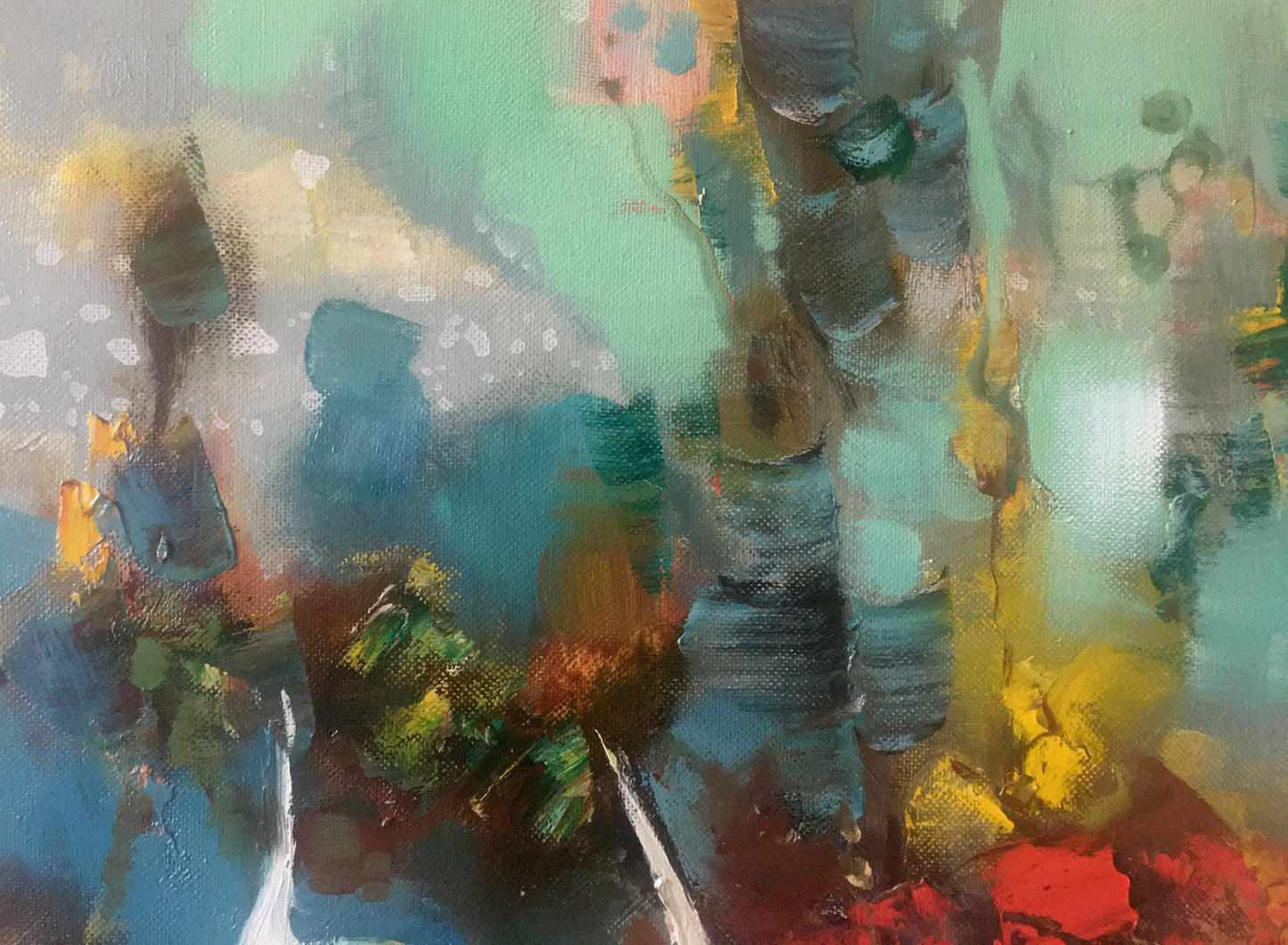 Abstract oil painting Fish Anatoly Tarabanov