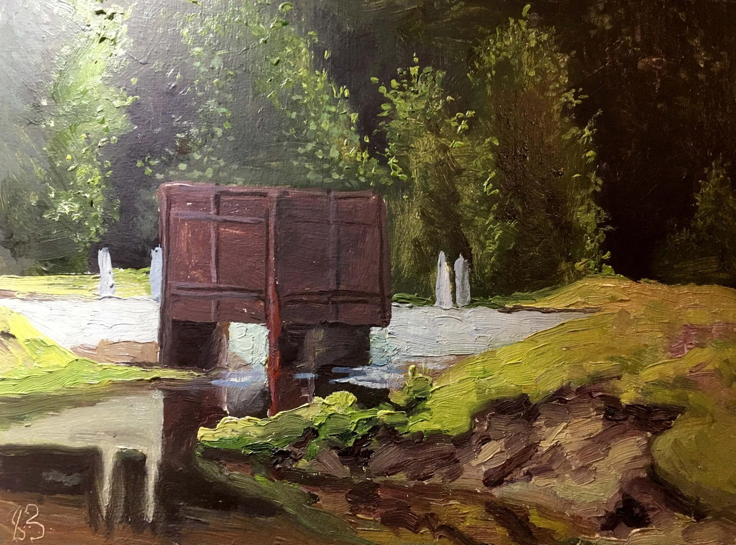 Gateway to the lake oil painting Yaroshenko Nikolai Alexandrovich