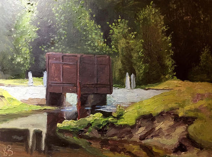 Gateway to the lake oil painting Yaroshenko Nikolai Alexandrovich