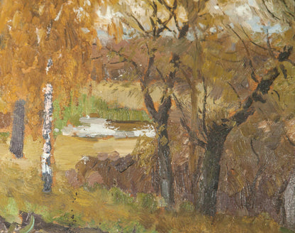 Autumn Painting by Soviet artist Ivan Tsyupka