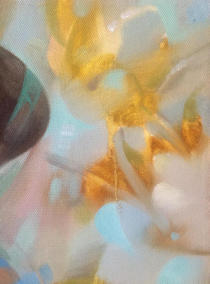 A Moment in Time captured in an abstract oil painting by Anatoly Borisovich Tarabanov