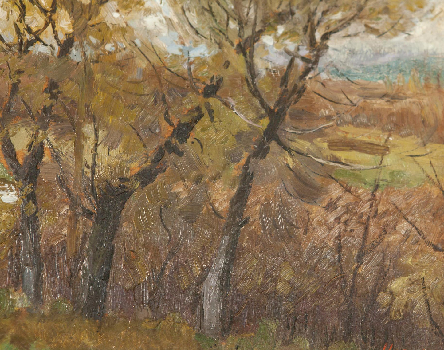 Autumn Painting by Soviet artist Ivan Tsyupka