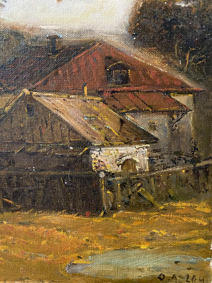 oil houses landscape