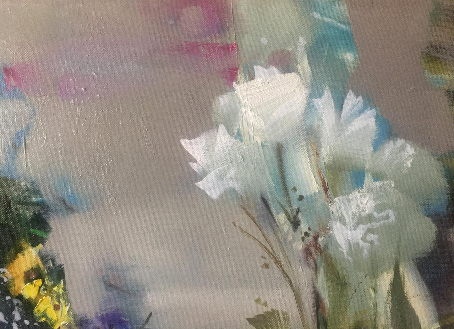 Abstract oil painting Flowers Anatoly Tarabanov